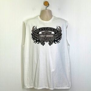 Harley Davidson - 2015 Thunder Tower Columbia SC Sleeveless Graphic Shirt XL